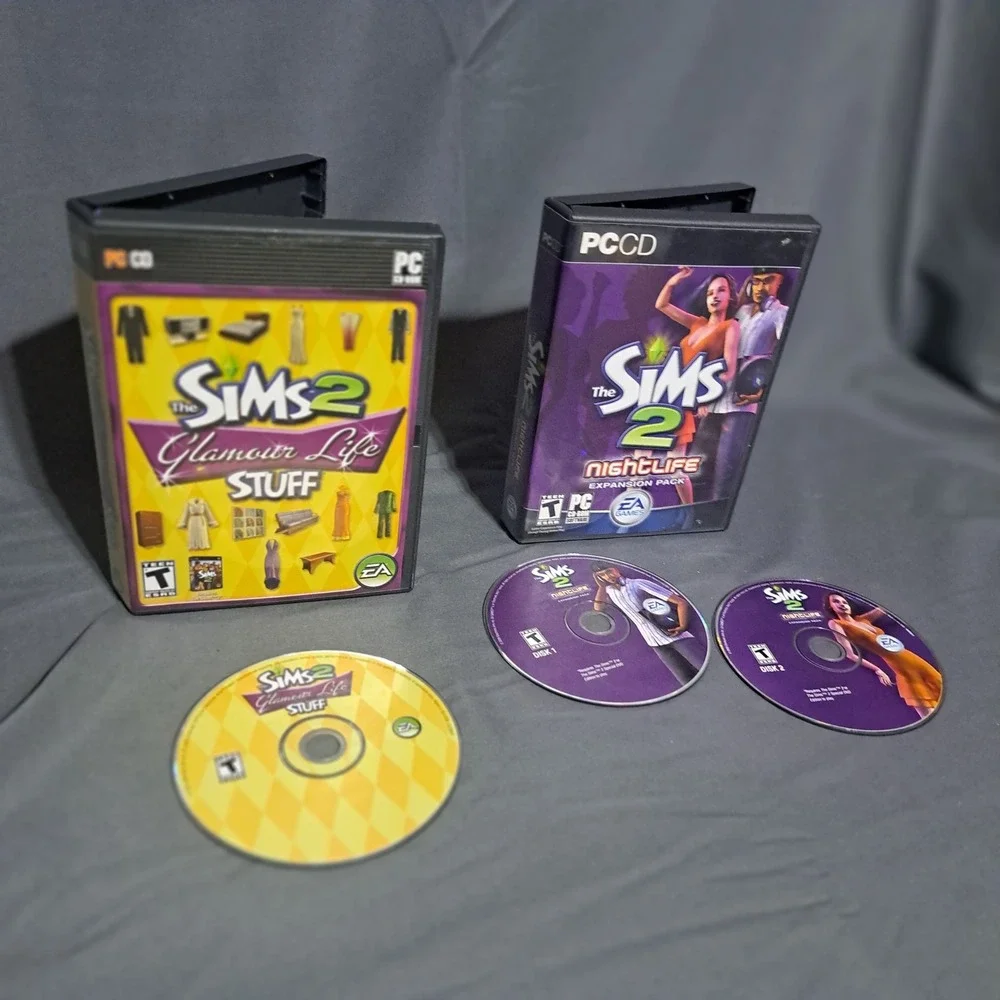 The Sims‎ Sims 2 PC Game Lot Holiday Glamour Life Unleashed Pets University Etc